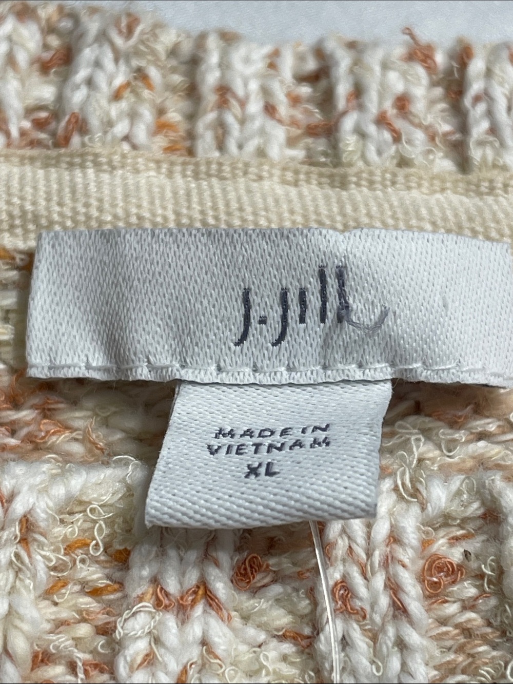 J.Jill crewneck sweater NWT soft cream knit speckled warm rust speckles. Size XL - Picture 2 of 9